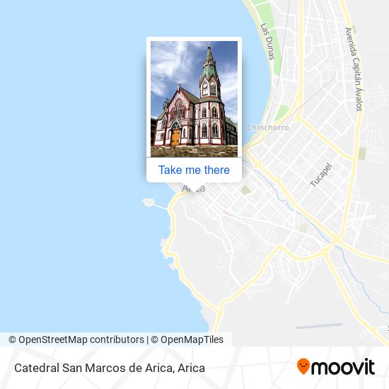 Catedral San Marcos de Arica map