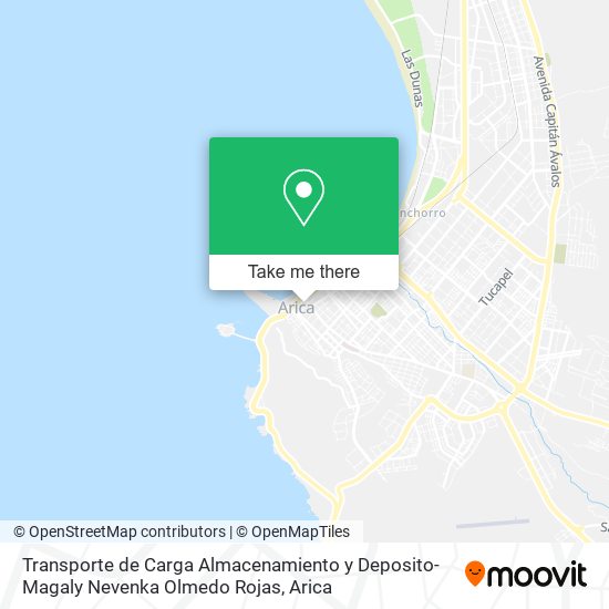 Transporte de Carga Almacenamiento y Deposito-Magaly Nevenka Olmedo Rojas map