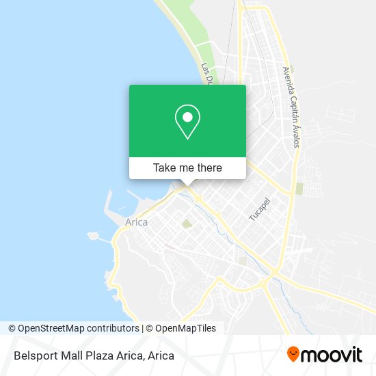 Mapa de Belsport Mall Plaza Arica