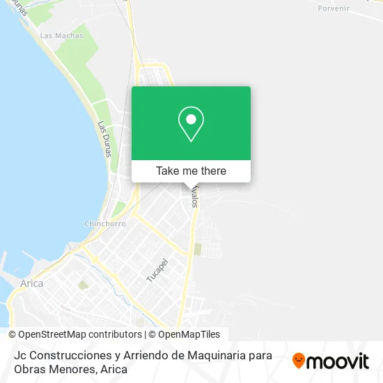 Jc Construcciones y Arriendo de Maquinaria para Obras Menores map