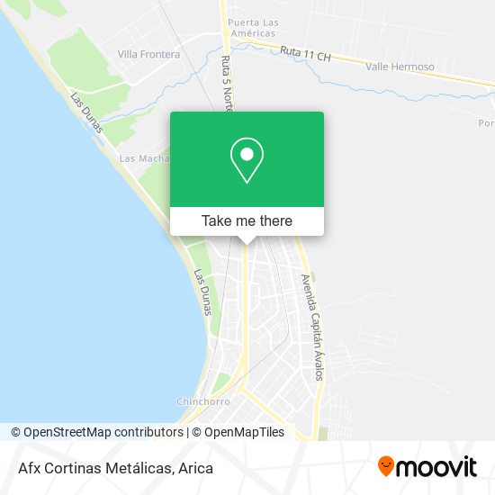 Mapa de Afx Cortinas Metálicas