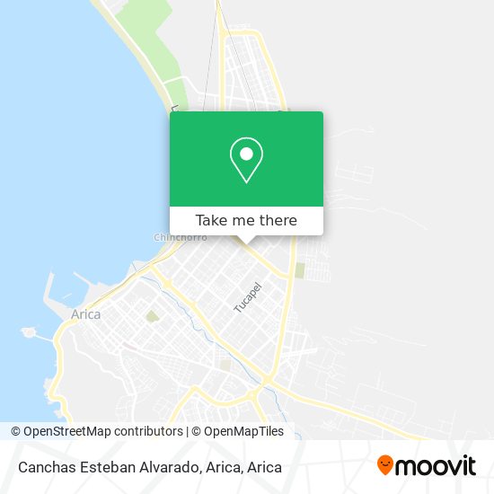 Canchas Esteban Alvarado, Arica map