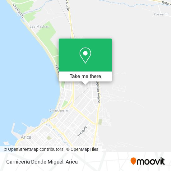 Mapa de Carnicería Donde Miguel