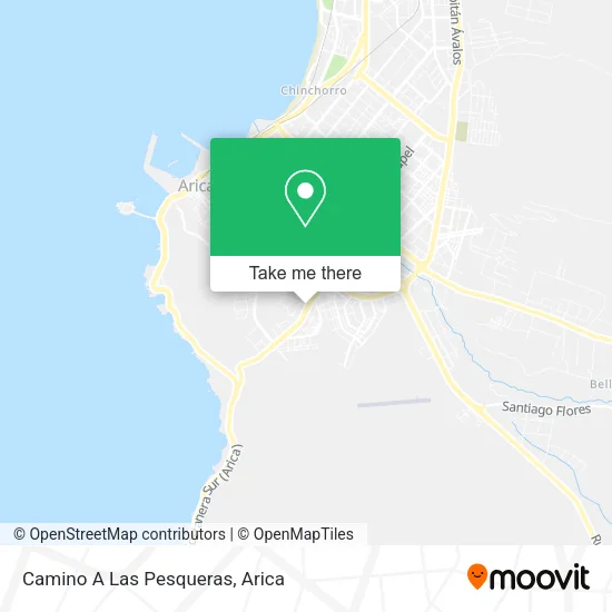 Camino A Las Pesqueras map