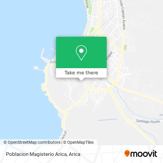 Poblacion Magisterio Arica map