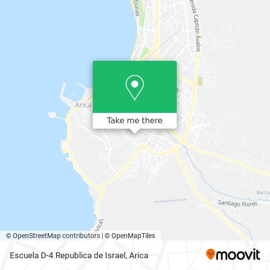 Escuela D-4 Republica de Israel map