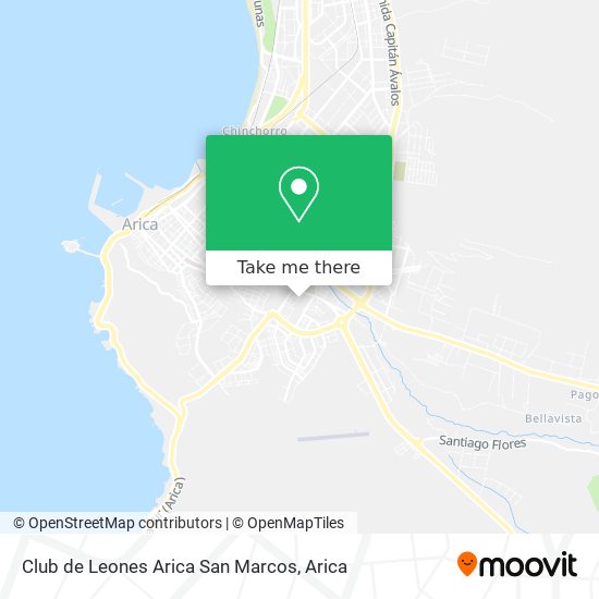 Club de Leones Arica San Marcos map