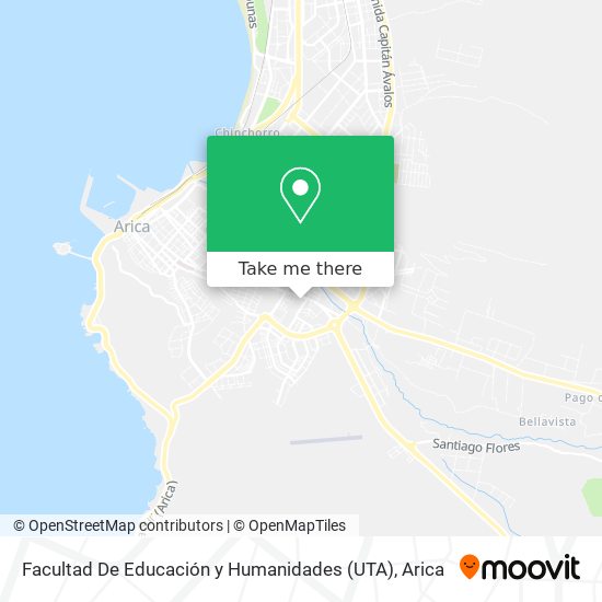 Facultad De Educación y Humanidades (UTA) map