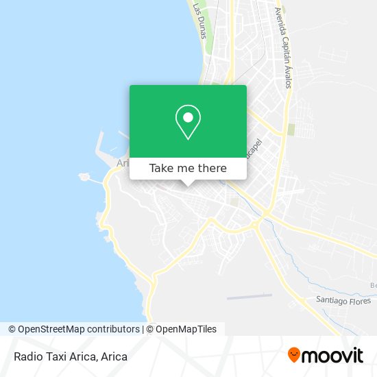 Mapa de Radio Taxi Arica