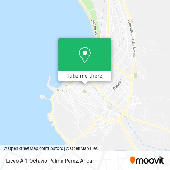 Mapa de Liceo A-1 Octavio Palma Pérez