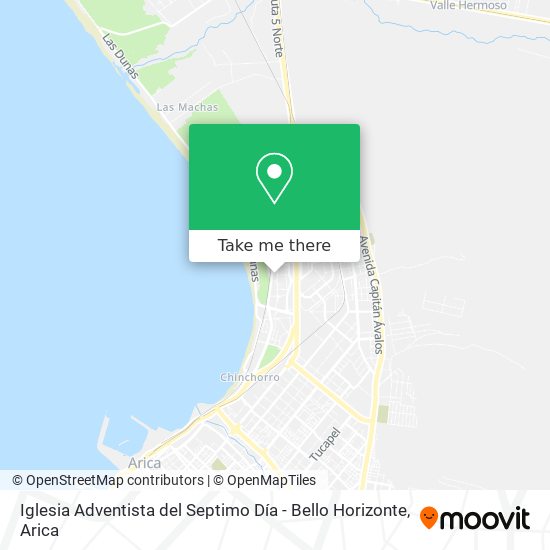 Mapa de Iglesia Adventista del Septimo Día - Bello Horizonte