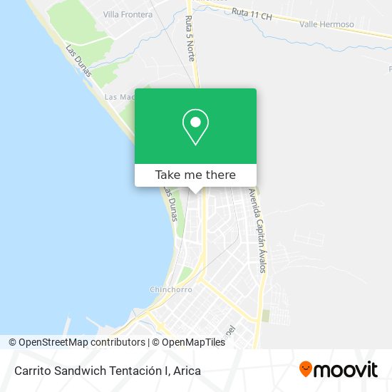 Carrito Sandwich Tentación I map