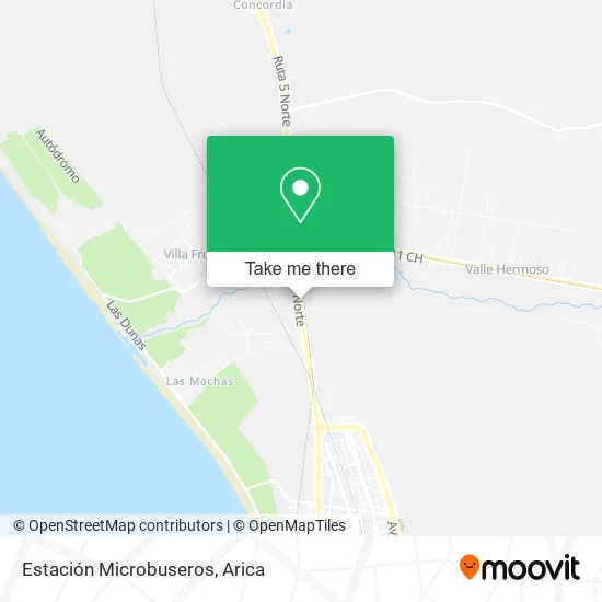 Estación Microbuseros map