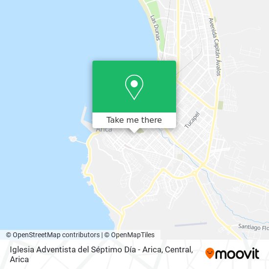 Iglesia Adventista del Séptimo Día - Arica, Central map