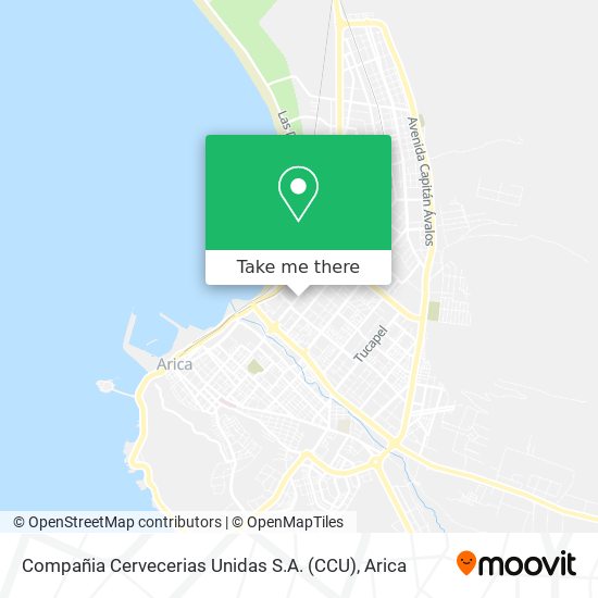 Compañia Cervecerias Unidas S.A. (CCU) map