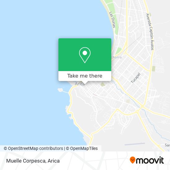 Mapa de Muelle Corpesca