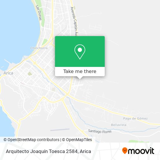 Mapa de Arquitecto Joaquín Toesca 2584