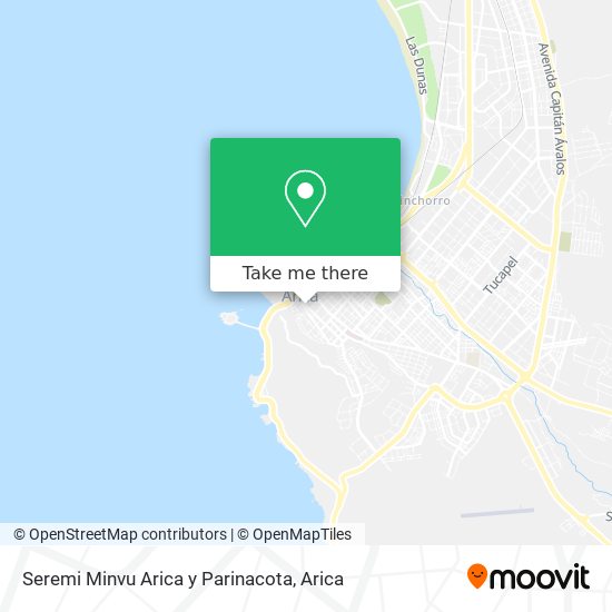 Seremi Minvu Arica y Parinacota map