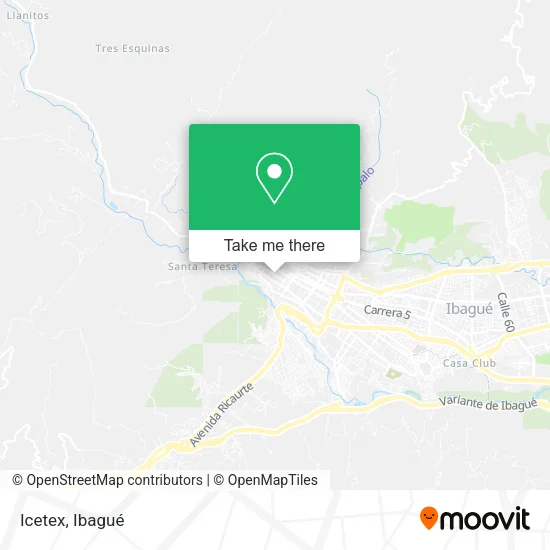 Mapa de Icetex