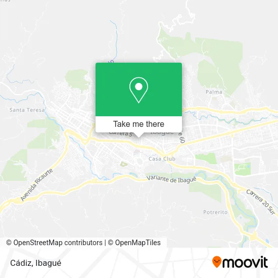 Mapa de Cádiz
