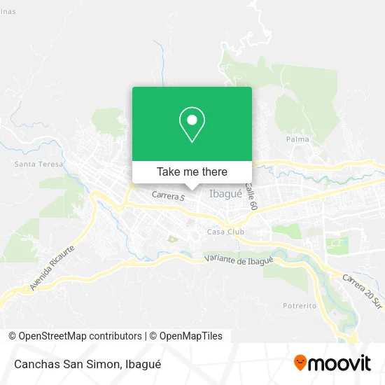 Mapa de Canchas San Simon