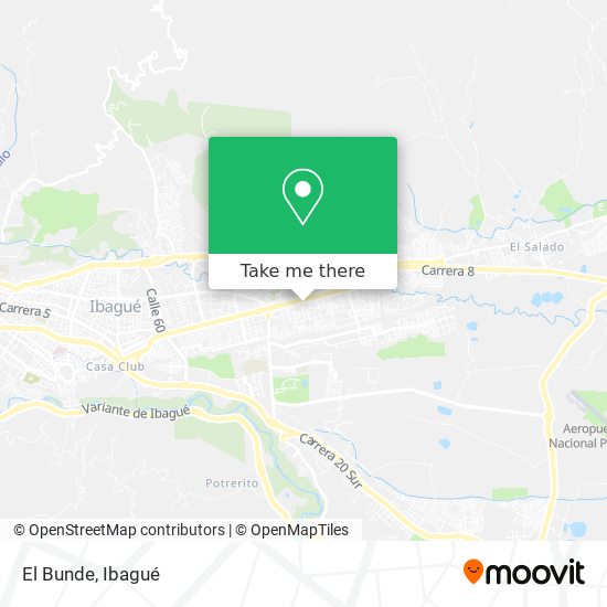 Mapa de El Bunde