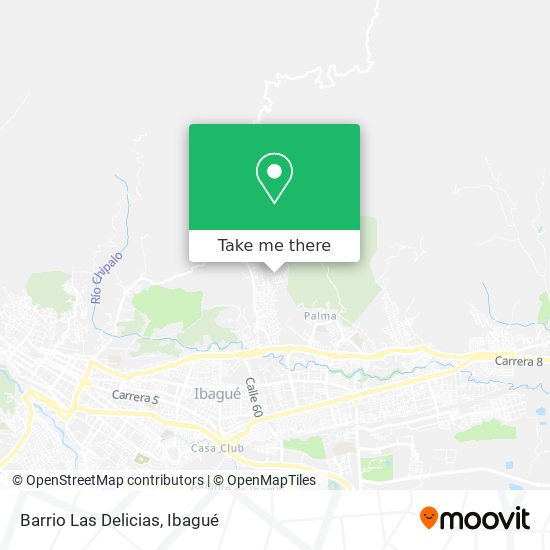 Barrio Las Delicias map