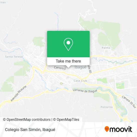 Mapa de Colegio San Simón