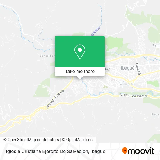 Mapa de Iglesia Cristiana Ejército De Salvación