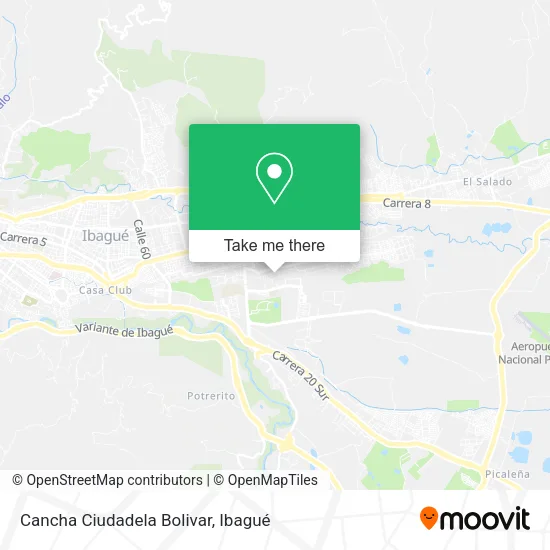 Mapa de Cancha Ciudadela Bolivar