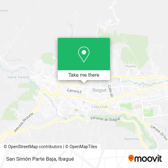 Mapa de San Simón Parte Baja