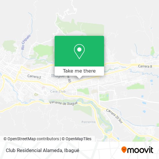 Mapa de Club Residencial Alameda