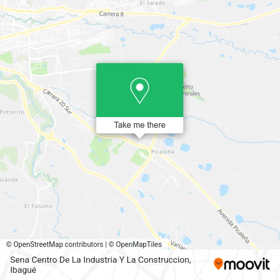 Mapa de Sena Centro De La Industria Y La Construccion