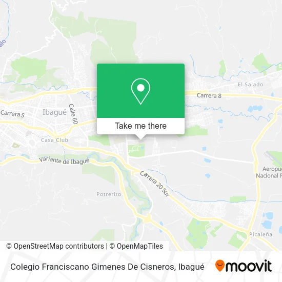Mapa de Colegio Franciscano Gimenes De Cisneros