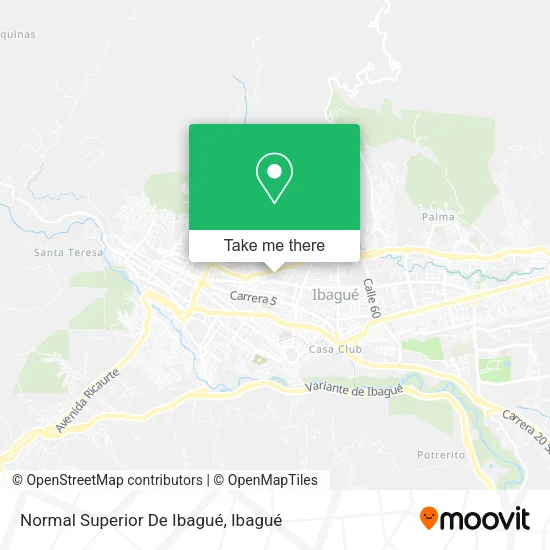 Mapa de Normal Superior De Ibagué