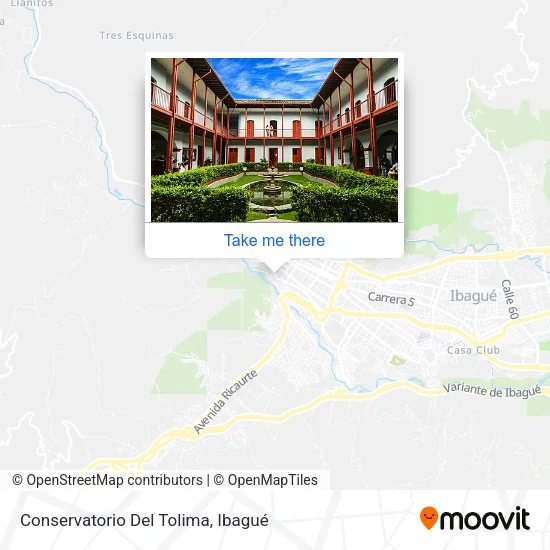 Mapa de Conservatorio Del Tolima