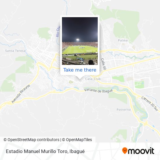 Mapa de Estadio Manuel Murillo Toro