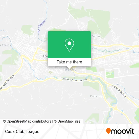 Mapa de Casa Club