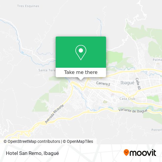 Hotel San Remo map