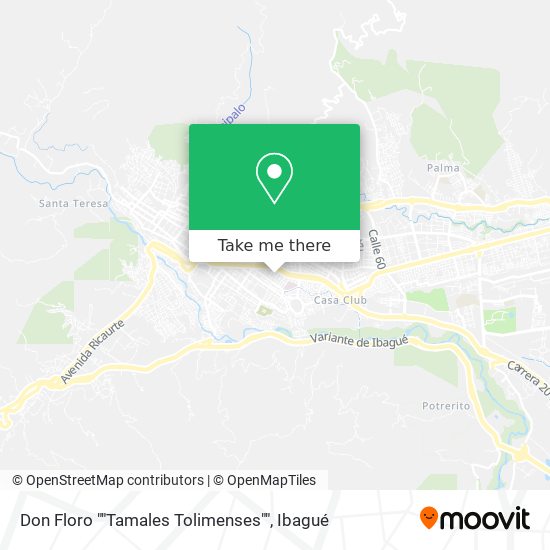 Don Floro ""Tamales Tolimenses"" map