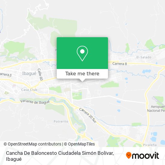Mapa de Cancha De Baloncesto Ciudadela Simón Bolívar