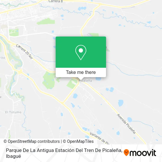Mapa de Parque De La Antigua Estación Del Tren De Picaleña