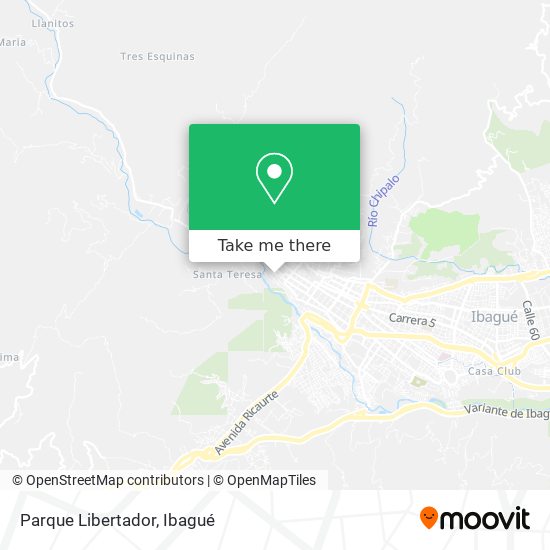 Mapa de Parque Libertador