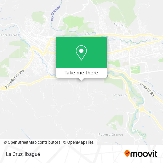 La Cruz map