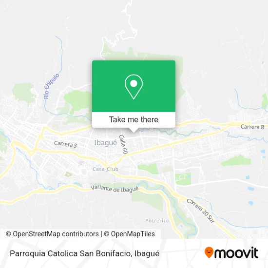 Mapa de Parroquia Catolica San Bonifacio