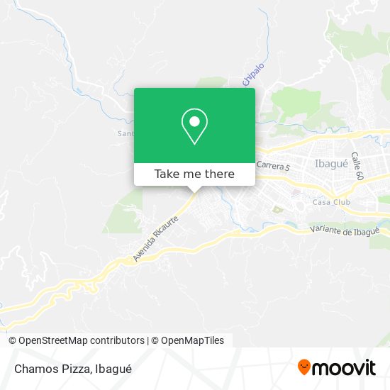 Chamos Pizza map