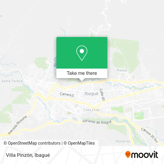 Mapa de Villa Pinzón