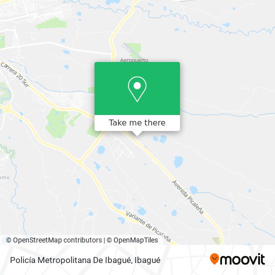 Mapa de Policía Metropolitana De Ibagué