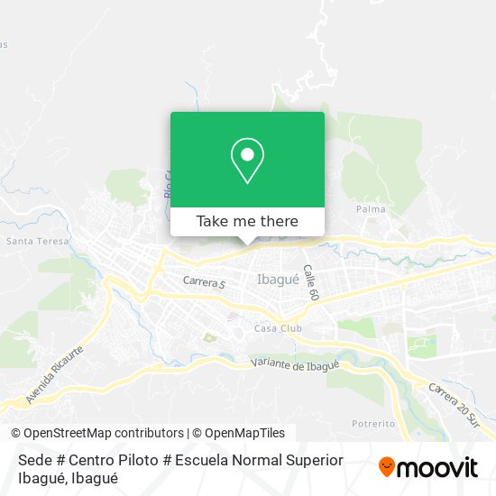 Mapa de Sede # Centro Piloto # Escuela Normal Superior Ibagué