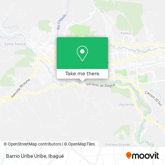 Mapa de Barrio Uribe Uribe